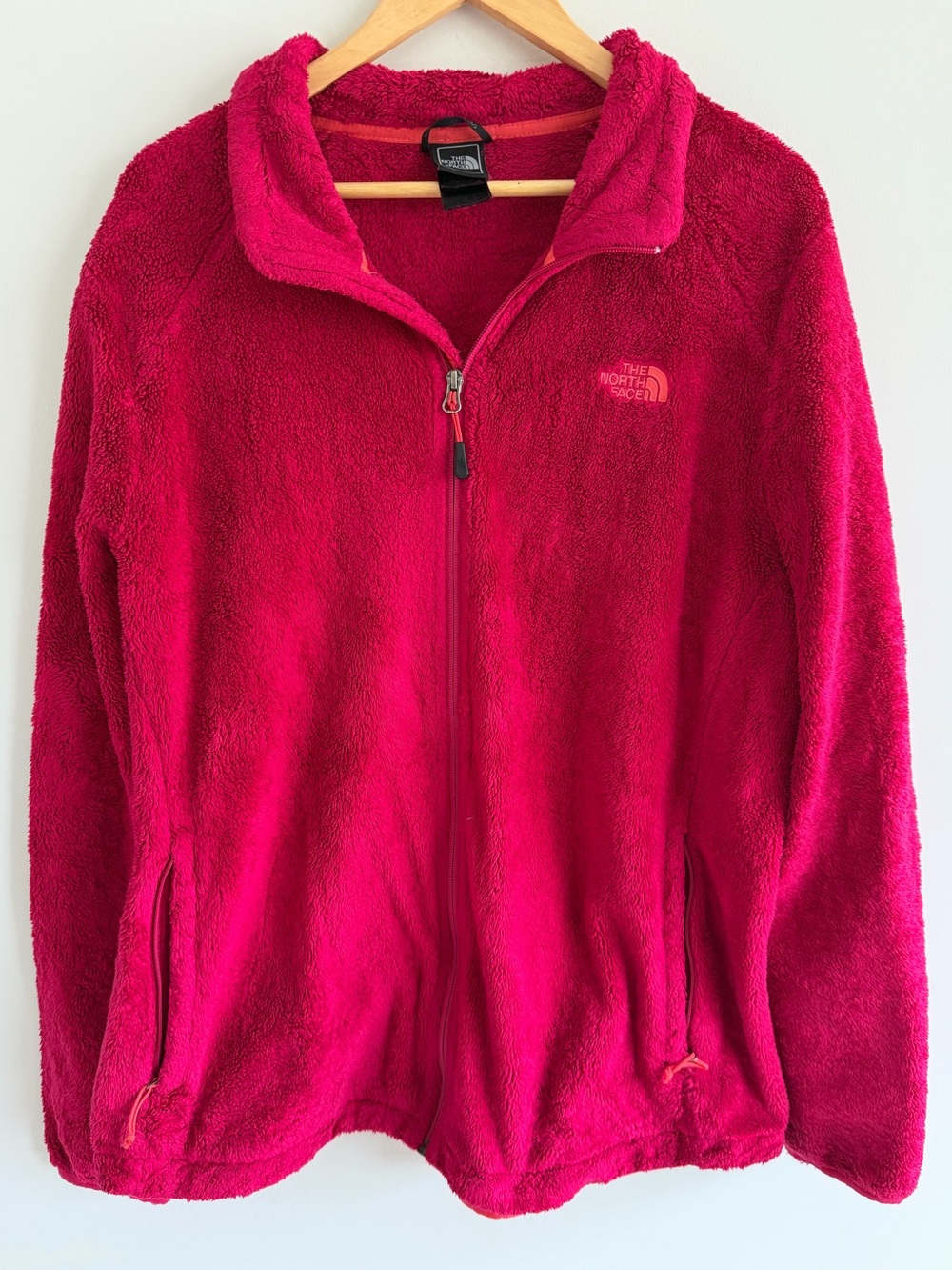 The North Face Osito Fleece Jacket Womens XXL Fuchsia Pink Full Zip